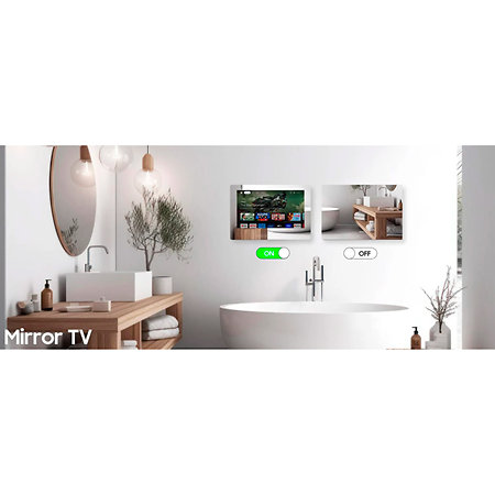 24" Bathroom waterproof Mirror TV On Wall Sylvox