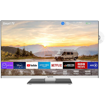Sylvox 24" Smart 12V RV TV avec DVD intégré