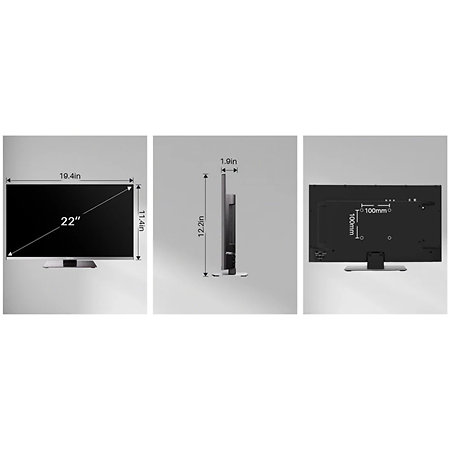 24" Smart 12V RV TV avec DVD intégré Sylvox
