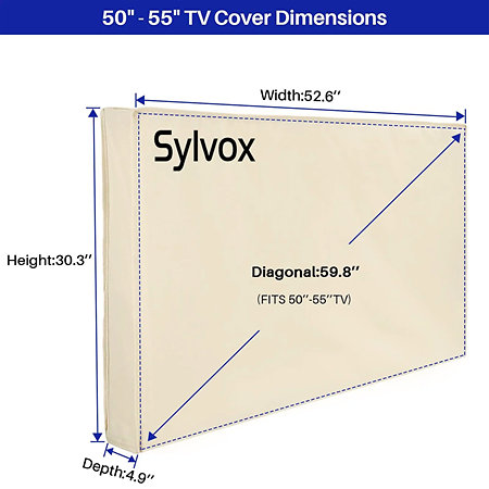 Sylvox Outdoor TV Cover 55''