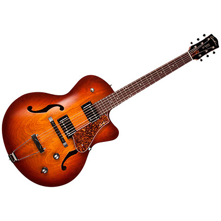 5th Avenue CW KingpinII HB Cognac Burst Godin