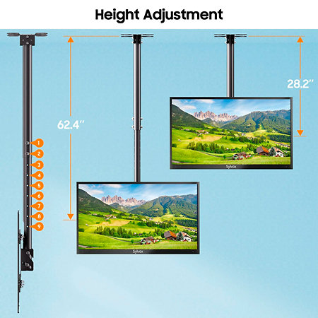 Support de plafond TV extérieurs 35" - 65" Sylvox