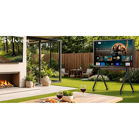 Support TV mobile d'extérieur pour 65'' - 120'' Sylvox