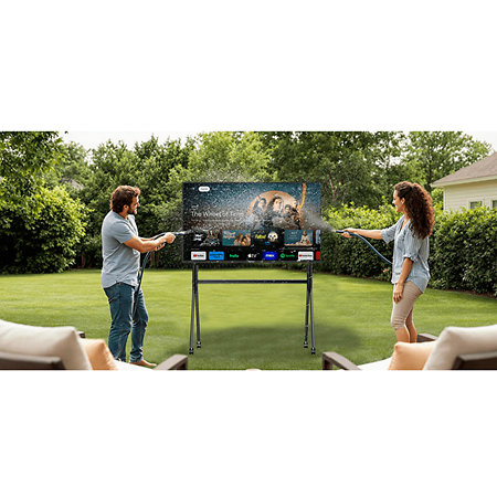 Support TV mobile d'extérieur pour 65'' - 120'' Sylvox