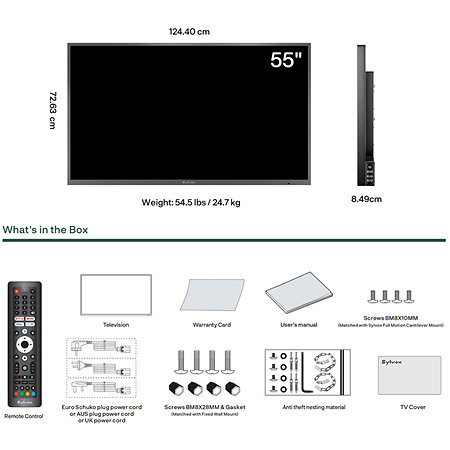 Pergola Pro QLED 55'' Sylvox
