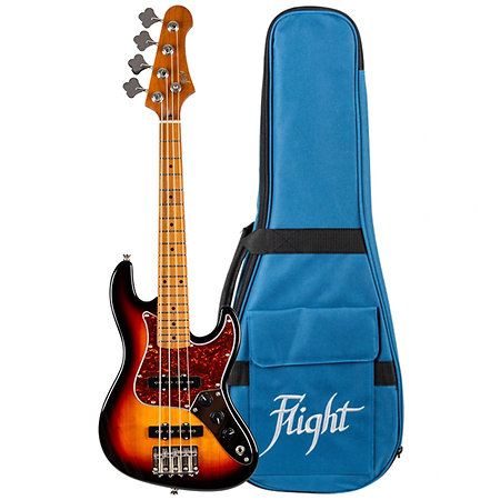 Mini Jazz Bass Sunburst + Housse Flight