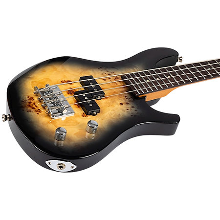 Mini Bass Poplar Burl + Housse Flight