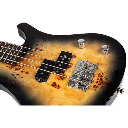 Mini Bass Poplar Burl + Housse Flight