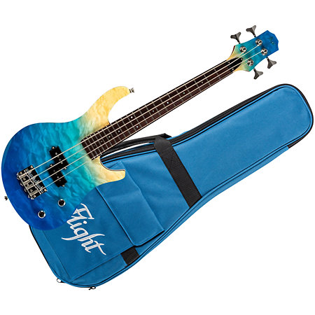 Flight Mini Bass Transparent Blue + Housse