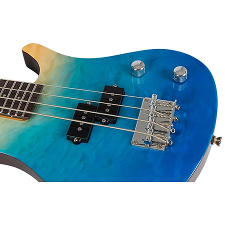 Mini Bass Transparent Blue + Housse Flight
