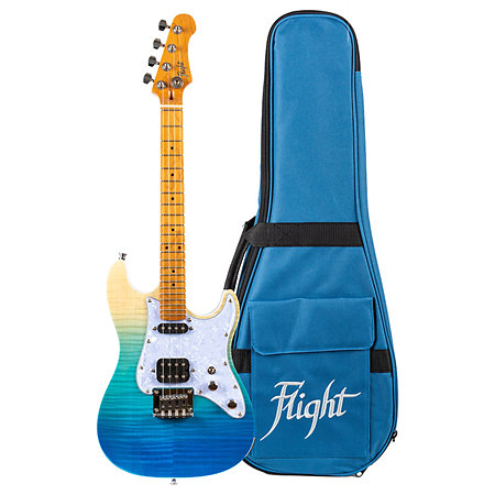 Pathfinder Transparent Blue Tenor + Housse Flight