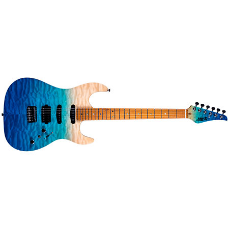 Jet Guitars JS 1000 QTBL Transparent blue