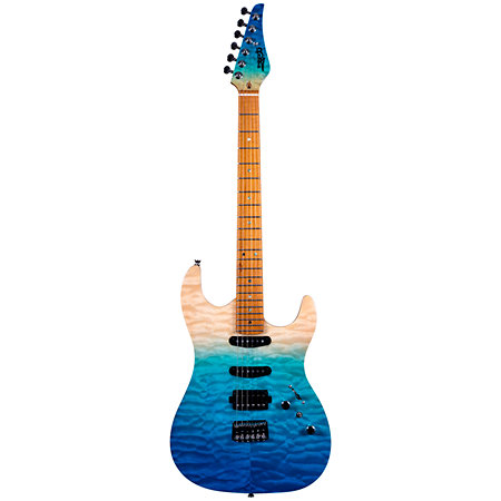 JS 1000 QTBL Transparent blue Jet Guitars