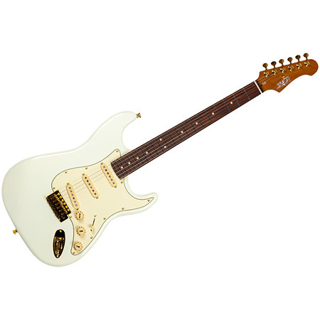 Jet Guitars JS 380 Olympic White Gold