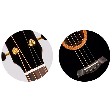 Flight Nora Steel String Baritone EQ-A + Housse