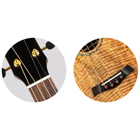 Maia Baritone EQ-A Steel String + Housse Flight