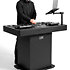 U 91106 BL Ultimate DJ Podium Workstation Black UDG