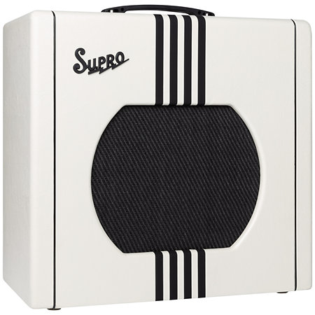 Supro Delta King 12 Ivory Black