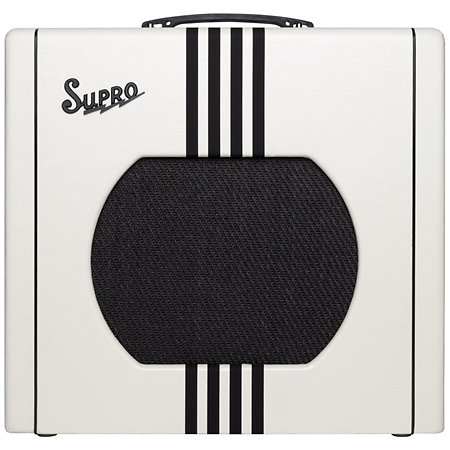 Supro Delta King 12 Ivory Black