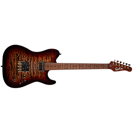 Godin Artisan TC Whiskeyburst MN + Etui