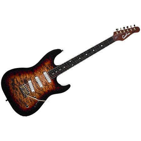Godin Artisan ST-III Whiskeyburst MN + Etui