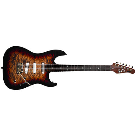 Godin Artisan ST-III Whiskeyburst MN + Etui