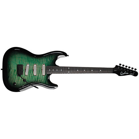 Godin Artisan ST-III Black Mint + Etui