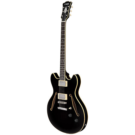 Excel DC Tour Solid Black D'Angelico