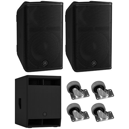 Yamaha Pack DXR10 MK3 (la paire) + Sub DXS12 MK3 + 4 Roulettes