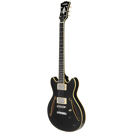 Excel Mini DC Tour Solid Black D'Angelico
