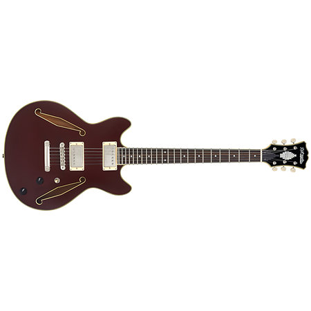 Excel Mini DC Tour Solid Wine D'Angelico