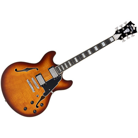 D'Angelico Premier DC Dark Iced Tea Burst
