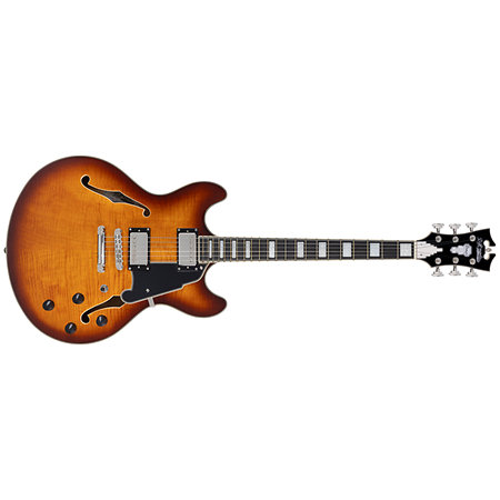 D'Angelico Premier DC Dark Iced Tea Burst