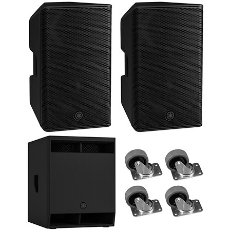 Yamaha Pack CXR12 MK3 (la paire) + Sub CXS15 MK3 + 4 Roulettes