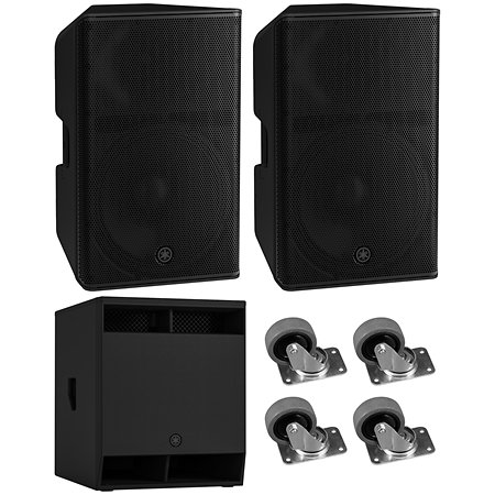 Yamaha Pack CXR15 MK3 (la paire) + Sub CXS18 MK3 + 4 Roulettes