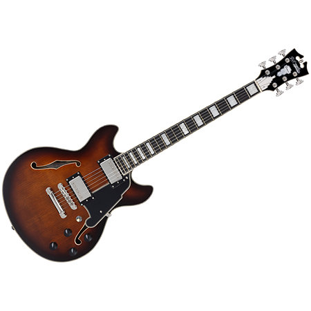 D'Angelico Premier Mini DC Brown Burst
