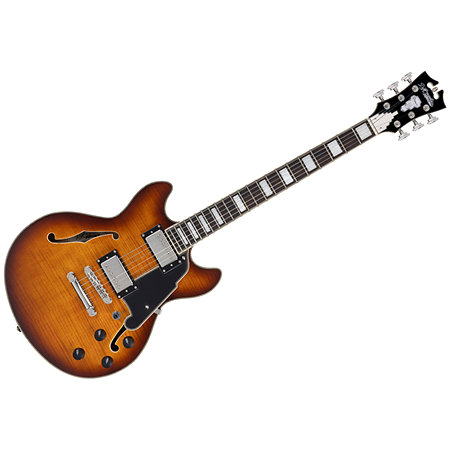 D'Angelico Premier Mini DC Dark Iced Tea Burst