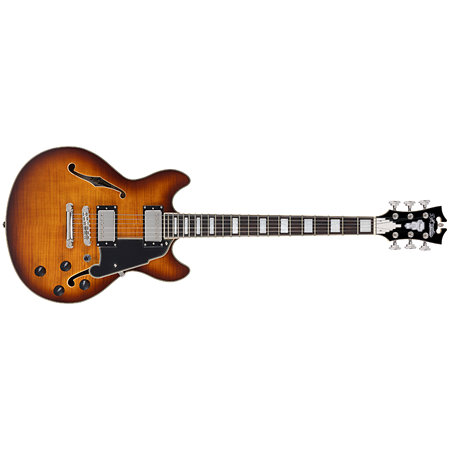D'Angelico Premier Mini DC Dark Iced Tea Burst