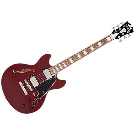 D'Angelico Premier Mini DC Burnt Red