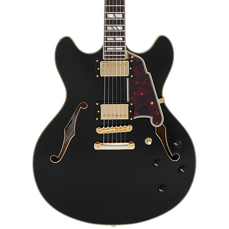 Excel DC Solid Black D'Angelico