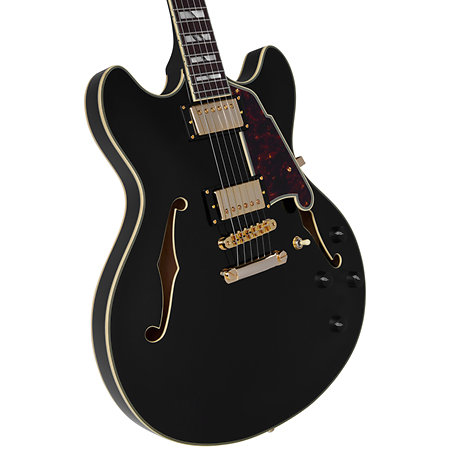 Excel DC Solid Black D'Angelico