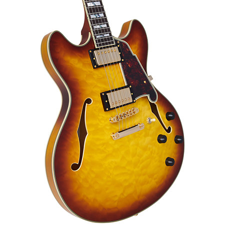 Excel DC XT Iced Tea Burst Quilt D'Angelico