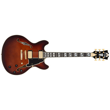 D'Angelico Excel DC Amaretto Burst