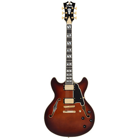 Excel DC Amaretto Burst D'Angelico