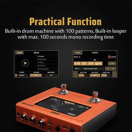 MP-50OR Ampero Mini Orange Hotone
