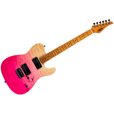 Jet Guitars JT 450 Quilted Transparent Pink