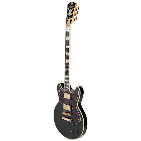 Deluxe Brighton Solid Black D'Angelico
