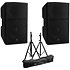 Pack DXR12 MK3 (la paire) + 2 Pieds Yamaha