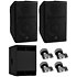 Pack DXR10 MK3 (la paire) + Sub DXS12 MK3 + 4 Roulettes Yamaha