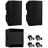 Pack DXR12 MK3 (la paire) + Sub DXS15 MK3 + 4 Roulettes Yamaha